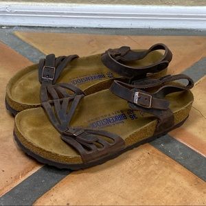 Birkenstock Brown Ankle Strap Sandals Bali